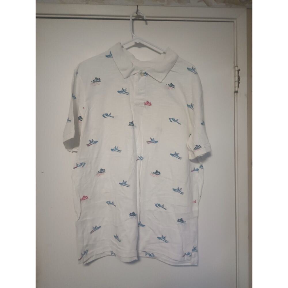 Mossimo Supply Co. Polo Shirt Medium Breathable Island Surfer Athletic Fit XL